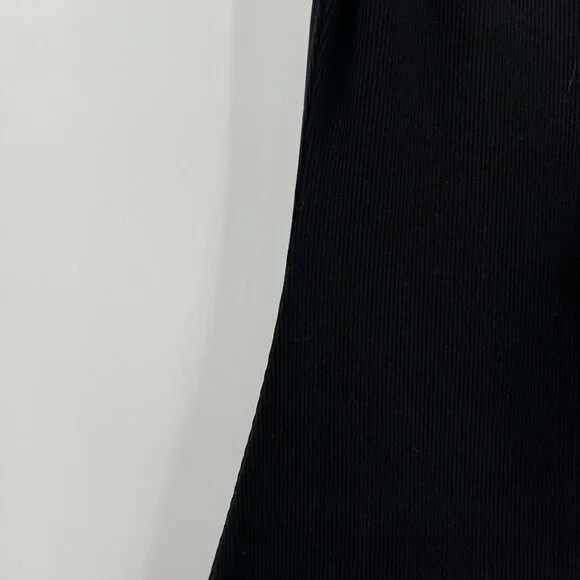 Quince Women’s Black Tencel Rib Knit Maxi Slip Dress sz XS NWT Sleeveless Long - Picture 4 of 8